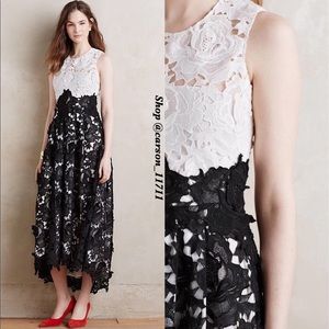 🦄NEW Anthropologie Snow Bloom Lace Dress 4
